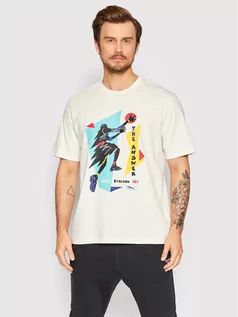Koszulki męskie - Reebok T-Shirt Iverson Layup HG0158 Biały Relaxed Fit - grafika 1