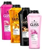 Szampony do włosów - Zestaw regenerujących szamponów do włosów 4x Gliss Kur - miniaturka - grafika 1