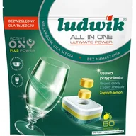 Środki do zmywarek - Ludwik Alli in One Ultimate Power Tabletki do zmywarki Lemon 80 szt. - miniaturka - grafika 1