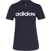 Koszulki i topy damskie - Koszulka damska adidas SPORTSWEAR LOUNGEWEAR ESSENTIALS SLIM LOGO granatowa H07833-M - miniaturka - grafika 1