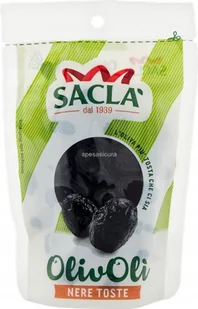 Oliwki czarne z pestką częściowo suszone 100g - Sacla włoskie przysmak - Pasztet i przetwory mięsne - miniaturka - grafika 1