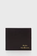 Portfele - Polo Ralph Lauren Portfel skórzany 405803865001 męski kolor brązowy - miniaturka - grafika 1