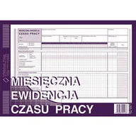 Druki akcydensowe - Michalczyk&Prokop Miesięczna ewidencja czasu pracy (526-1) - miniaturka - grafika 1