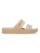 Klapki i japonki damskie - Crocs Klapki w kolorze beżowym - miniaturka - grafika 1