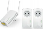 Adaptery i przejściówki - Adapter Powerline STRONG Powerline 600 Triple WIFI Wzmacniacz Sygnału Kit - miniaturka - grafika 1