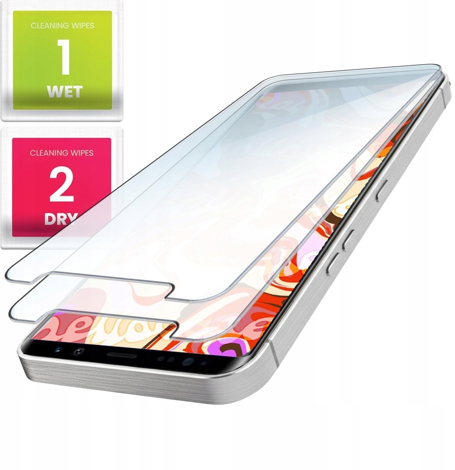 2-PAK Szkło Hartowane Do Samsung Galaxy Note 8 Płaskie, 2.5D, Szybka, 9H