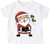 Koszulki dla dziewczynek - Koszulka z mikołajem dla dziecka funnysanta1 - miniaturka - grafika 1
