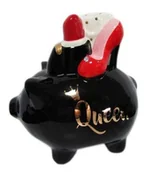 Skarbonki - Skarbonka Queen Czarna Świnka Królowa Prezent - miniaturka - grafika 1