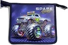 Teczki i skoroszyty - Teczka-torba A5+ zapinana na zamek Monster Truck - miniaturka - grafika 1