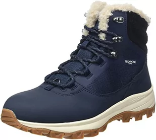 Jack Wolfskin Damskie buty trekkingowe Everquest Texapore High W, Dark Blue Off White, 37.5 EU - Buty trekkingowe damskie - miniaturka - grafika 1