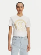 Koszulki i topy damskie - Just Cavalli T-Shirt 78PAHT01 Biały Regular Fit - miniaturka - grafika 1