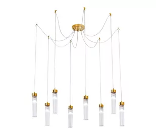 Kolarz 6009.30830 - Żyrandol na lince RAGGIO 8xE14/25W/230V 24K złoty - Lampy sufitowe - miniaturka - grafika 1