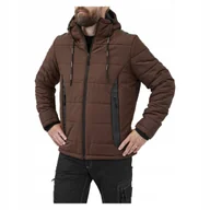 Kurtki męskie - Męska Kurtka XL Ocieplana Z Kapturem - Ciepła i Wygodna - miniaturka - grafika 1