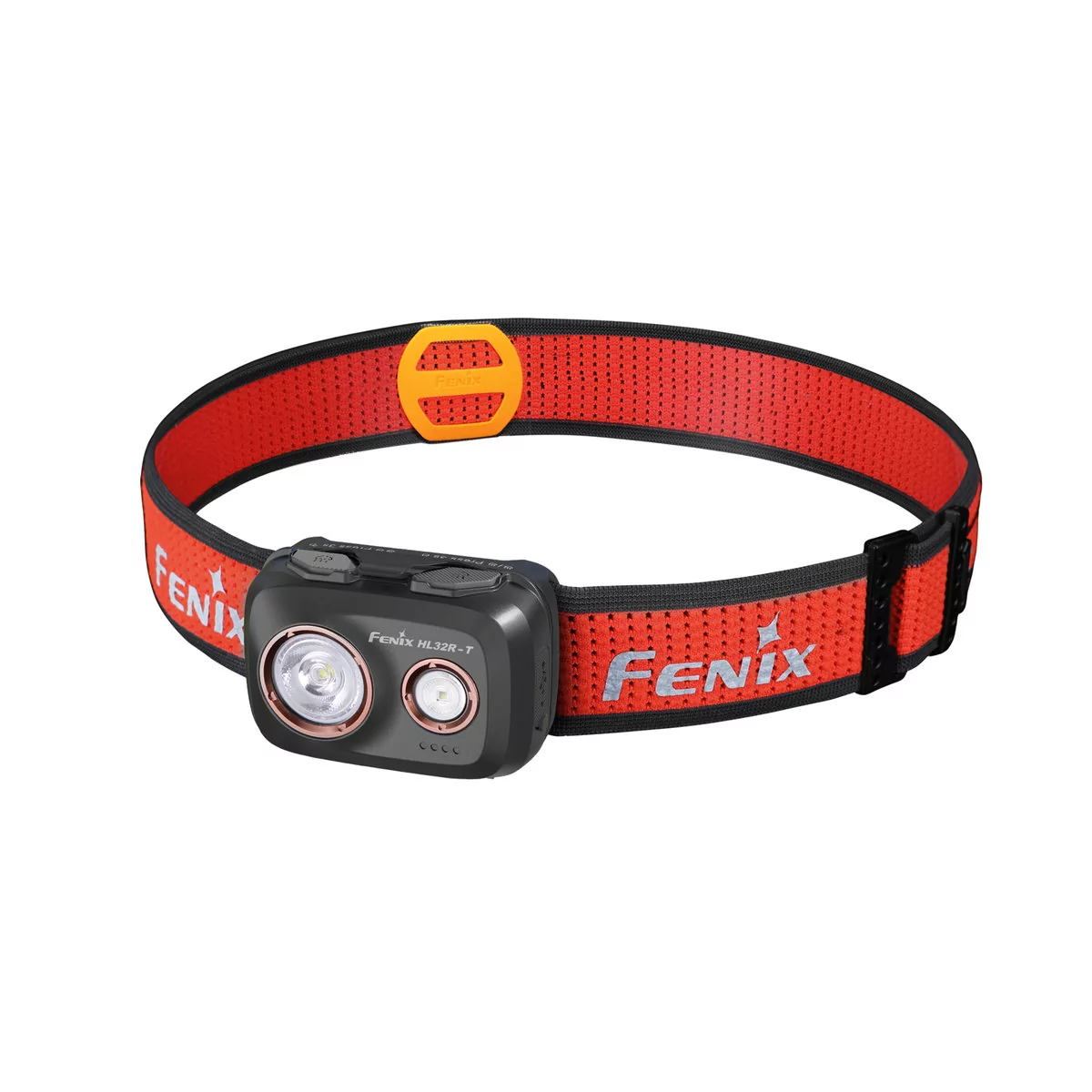 Fenix HL32RTBLCK - LED Czołówka akumulatorowa LED/USB IP66 800 lm 300 h czarna/pomarańczowa