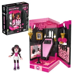 Mega Monster High Książkowa krypta Draculaury - Mattel - Akcesoria dla lalek - miniaturka - grafika 1