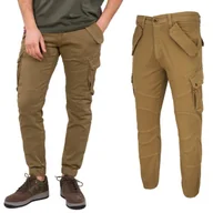 Odzież taktyczna i umundurowanie - Spodnie Alpha Industries Combat Pant LW 126215 13 - Khaki - miniaturka - grafika 1
