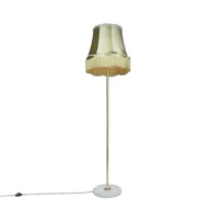Lampy stojące - QAZQA Lampa podłogowa retro mosiądz klosz zielony Granny 45cm - Kaso - miniaturka - grafika 1