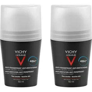 Vichy Deo Roll-on Ochrona do 72h, 2x50ml - Dezodoranty i antyperspiranty męskie - miniaturka - grafika 1