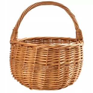 Koszyczek wiklinowy wielkanocny z rączką kosz 20cm - Zestawy upominkowe - miniaturka - grafika 1