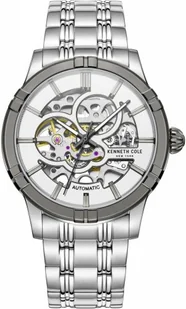 Zegarek Zegarek męski KENNETH COLE KCWGL2220801 stalowy klasyczny skeleton - Zegarki męskie - miniaturka - grafika 1