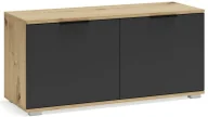 Szafki na buty - Szafka minimalistyczna na buty dąb artisan + antracyt M8-A28 - miniaturka - grafika 1