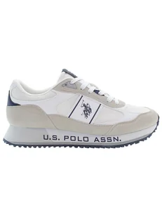 U.S. Polo Assn. Skórzane sneakersy w kolorze biało-beżowym - Trampki męskie - miniaturka - grafika 1