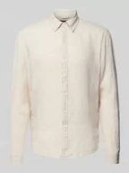 Koszule męskie - Koszula casualowa o kroju Slim Fit z lnu - miniaturka - grafika 1
