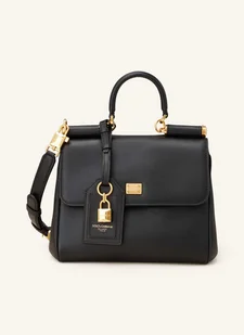 Dolce & Gabbana Torebka My Sicily Plongé schwarz - Torebki damskie - miniaturka - grafika 1