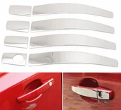 Akcesoria tuningowe - Nakładki Na Klamki Opel Astra J H Insignia Zafira B Mokka Meriva Chrom Stal - miniaturka - grafika 1