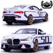 Zabawki zdalnie sterowane - SAMOCHÓD ZDALNIE STEROWANY RC BMW 3.0 CSL NA PILOTA OTWIERANE DRZWI LEDY - miniaturka - grafika 1
