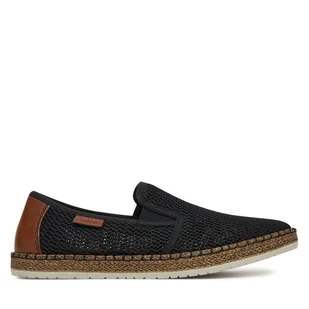 Półbuty Rieker B5276-00 Czarny - Półbuty męskie - miniaturka - grafika 1