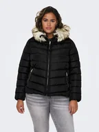 Kurtki damskie - ONLY Carmakoma Kurtka zimowa 15305702 Czarny Regular Fit - miniaturka - grafika 1