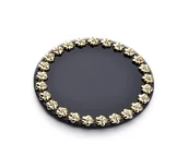 Świeczniki - Art Mondex ELIA BLACK Podstawka dekoracyjny śr:15xh1cm - miniaturka - grafika 1