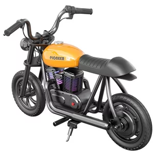 Motocykl elektryczny dla dzieci HYPER GOGO Pioneer 12 Plus, 21,9 V 5,2 Ah 160 W, opony 12'x3', 12 km - pomarańczowy - Motocykle - miniaturka - grafika 3