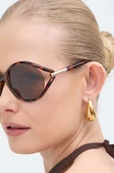 Okulary przeciwsłoneczne - Tom Ford okulary przeciwsłoneczne damskie kolor brązowy FT1090_5953E - miniaturka - grafika 1