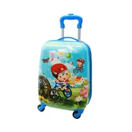 Walizki - Walizka dziecięca KEMER RGL ROWARZYSTA Niebieska - miniaturka - grafika 1