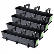 Donice - Skrzynka balkonowa z uchwytami Oste grafit 80 cm, 4szt. - miniaturka - grafika 1