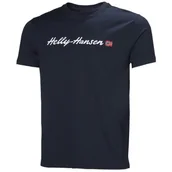 Koszulki sportowe męskie - Koszulka męska Helly Hansen Core Graphic T 2.0 Rozmiar: M / Kolor: niebieski - miniaturka - grafika 1