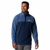 Bluzy męskie - Męska bluza polarowa Columbia Steens Mountain Half Snap II collegiate navy - L - miniaturka - grafika 1