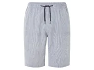 Spodenki męskie - LIVERGY® Szorty męskie z bawełną seersucker (Paski/granatowy/biały, S (44/46)) - miniaturka - grafika 1