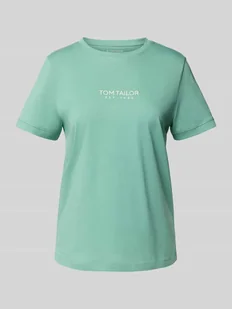 T-shirt o kroju regular fit z czystej bawełny - Koszulki i topy damskie - miniaturka - grafika 1