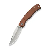 Noże - Civivi Clingman Brown Canvas Micarta, Satin Nitro-V by Taylor Martin Best Damn EDC (C23065-3) - miniaturka - grafika 1