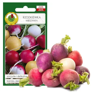 Rzodkiewka Mix Okrągłych Odmian Nasiona Bez Gmo - Nasiona i cebule - miniaturka - grafika 1