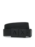 Paski - Armani Exchange Pasek Męski 951019 CC507 00020 Czarny - miniaturka - grafika 1