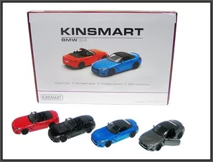 Model Bmw Z4 Metalowy Kinsmart 1:34 Srebrny - Samochody i pojazdy dla dzieci - miniaturka - grafika 1