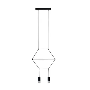 Lampa wisząca LINEA-2 czarna ST-5961-2 Step Into Design - Lampy sufitowe - miniaturka - grafika 1