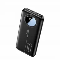 Powerbanki - Yesido Powerbank YP40 10 000 mAh LED, 2xUSB-A + USB-C, BLACK / CZARNY - miniaturka - grafika 1