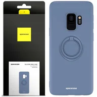 Etui i futerały do telefonów - Spacecase Etui Silicone Ring Galaxy S9 blue - miniaturka - grafika 1