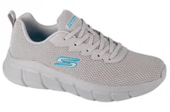 Moda i Uroda OUTLET - Skechers Bobs B Flex - Chill Edge 118106-LTGY, Męskie, buty sneakers, Szary - miniaturka - grafika 1