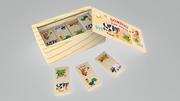 Gry planszowe - Brimarex Drewniane domino Zwierzaki na farmie - miniaturka - grafika 1